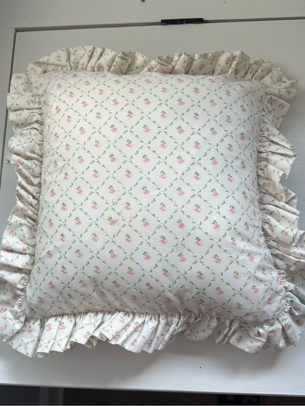 Soft pinks and greens accent pillows - Home Accents